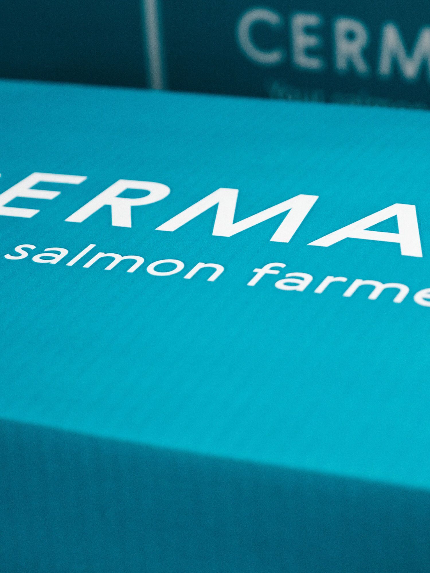 Cermaq branded box of salmon