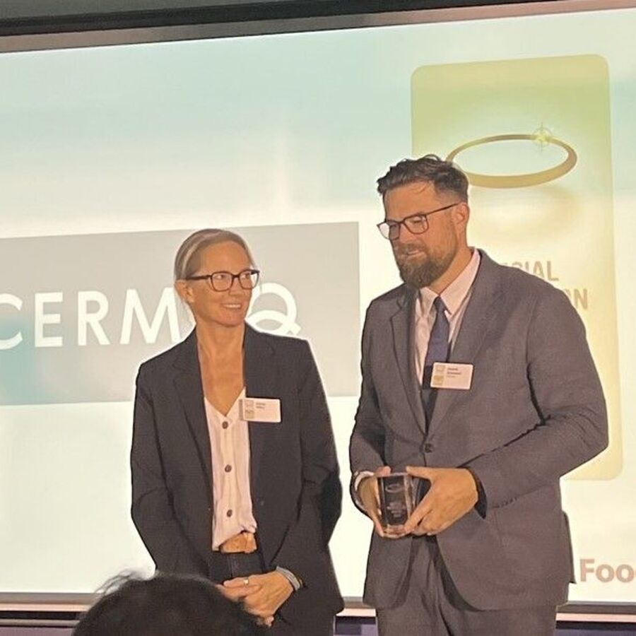 Henrik Duesund, Cermaq, with Emma Milne, Compassion in World Farming