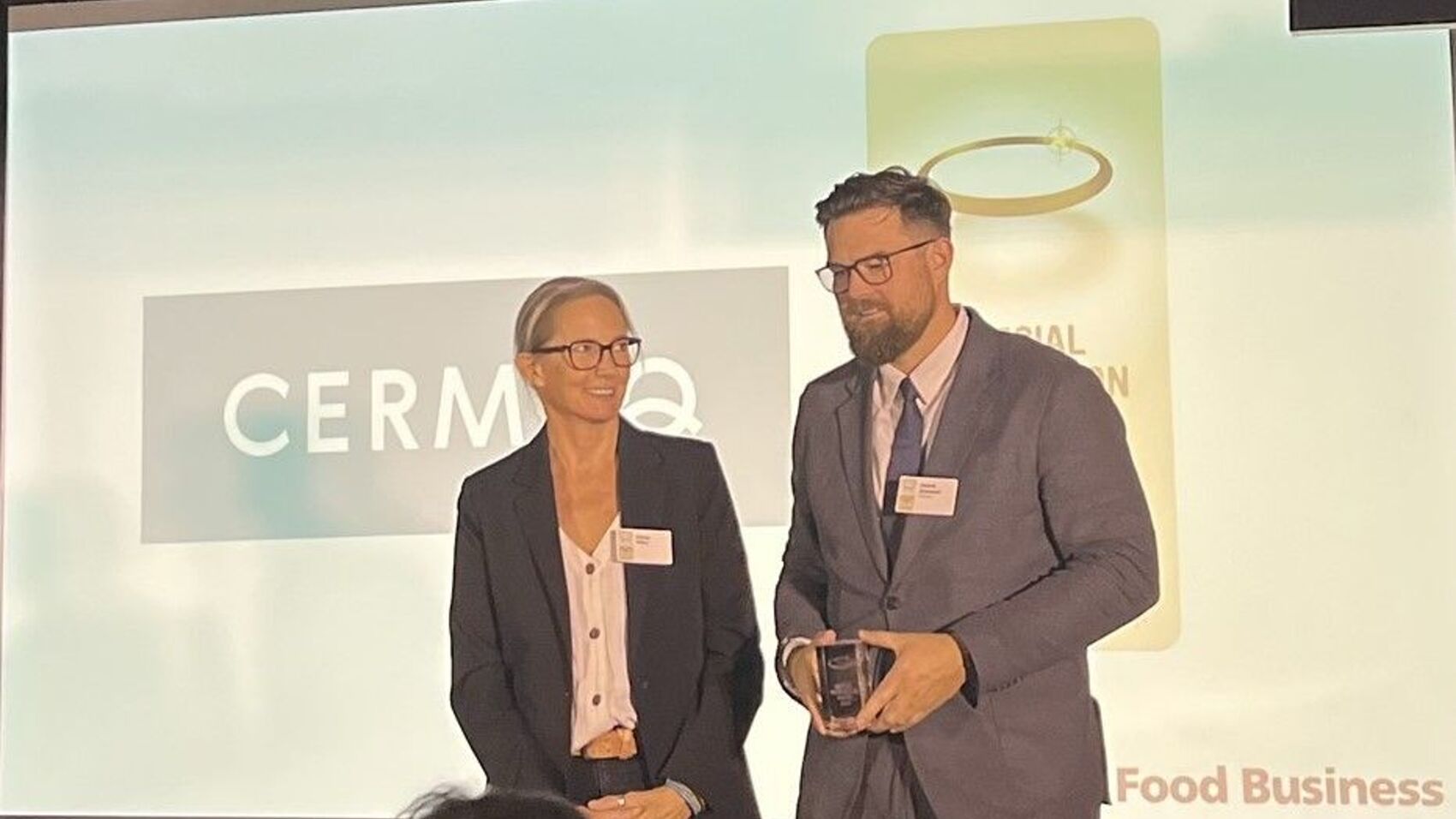Henrik Duesund, Cermaq, with Emma Milne, Compassion in World Farming