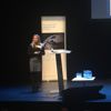 Wenche Grønbrekk, global leder for bærekraft og risiko, presenterer Cermaqs bærekrafttilnærming på DNVGLs arrangementet i Oslo i dag